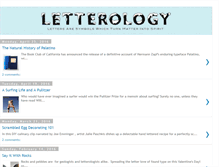 Tablet Screenshot of letterology.com